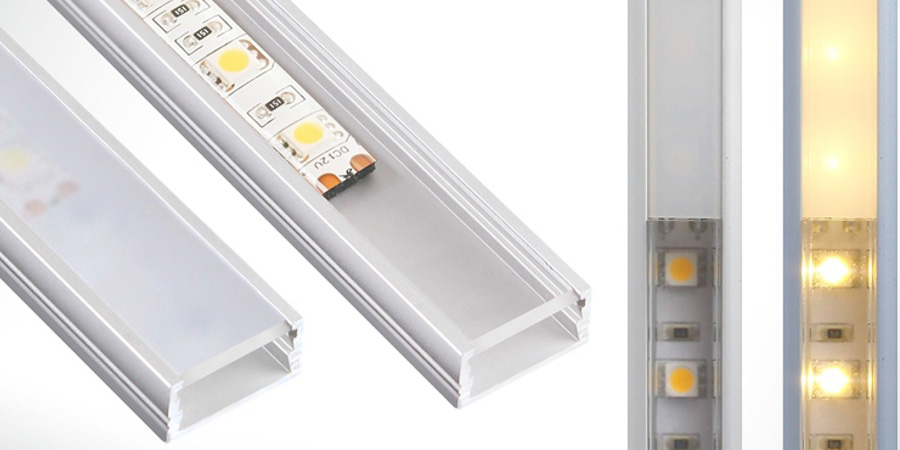 Perfis para iluminação LED